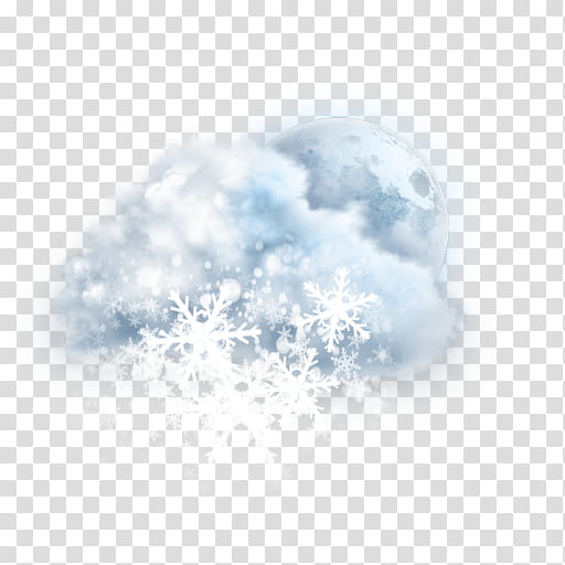 The REALLY BIG Weather Icon Collection, mostly-cloudy-snow-heavy-night transparent background PNG clipart