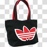 Fashion bags icons, , black and red adidas tote bag illustration transparent background PNG clipart