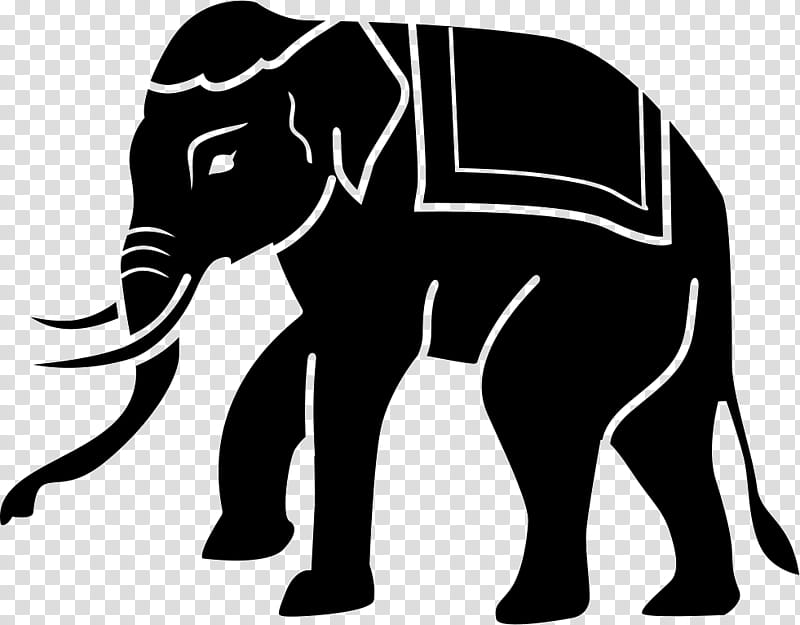 Elephant, African Elephant, Asian Elephant, Thailand, Indian Elephant, Wildlife, Blackandwhite, Snout transparent background PNG clipart