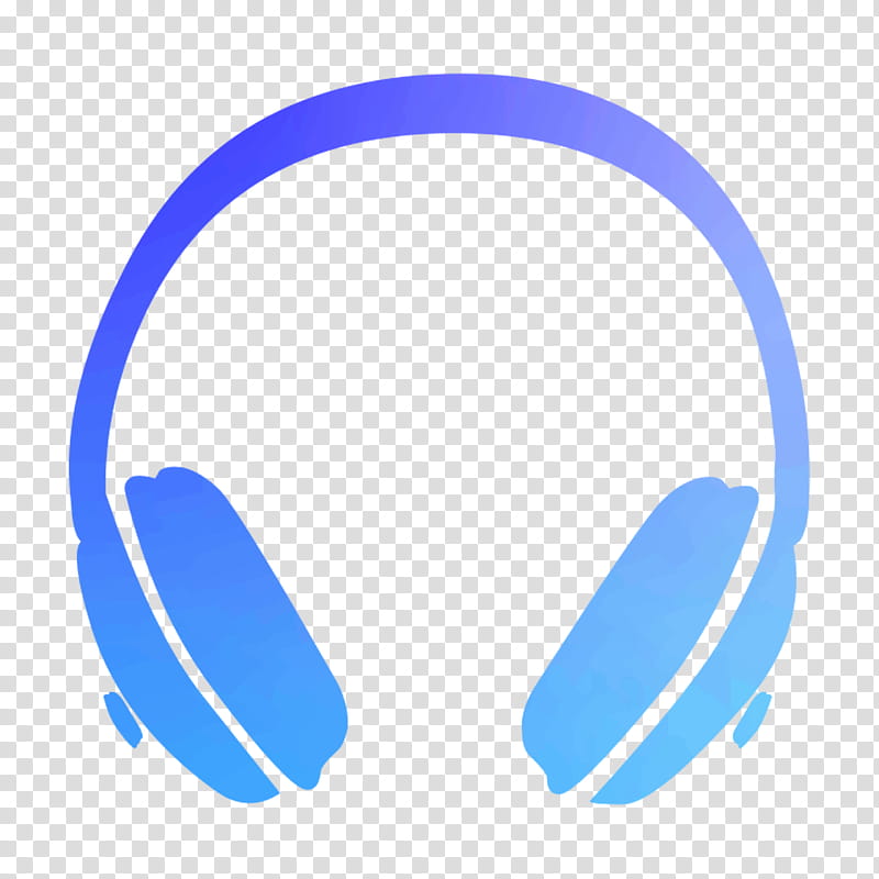 blue headphones clipart