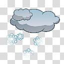 WSI Weather Icons As Seen on TV, Snow and Wind transparent background PNG clipart