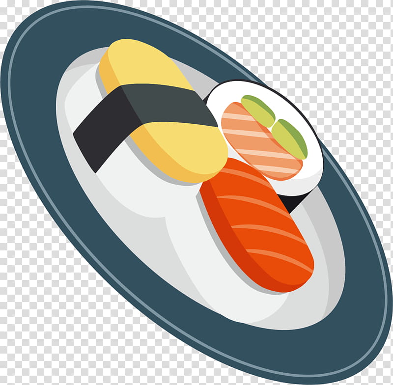 Sushi, Sashimi, Japanese Cuisine, Food, Onigiri, Salmon, Cartoon, Chopsticks transparent background PNG clipart