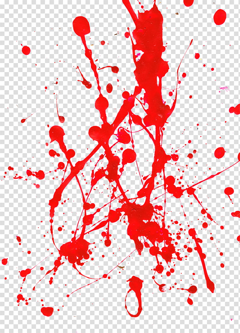 Paint Splatter  U, red blood illustration transparent background PNG clipart