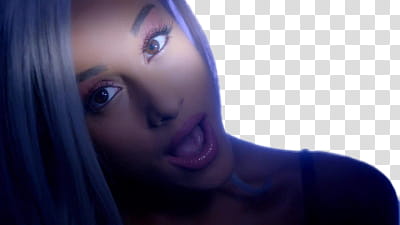 Ariana Grande, woman with wide mouth open transparent background PNG clipart