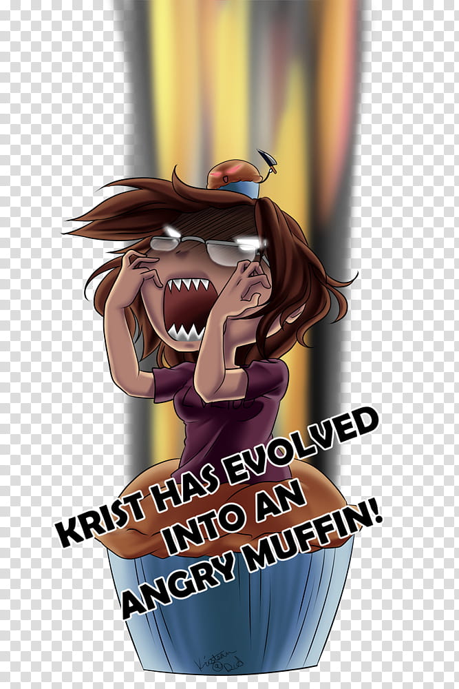 Krist Evolved into an Angry Muffin! transparent background PNG clipart