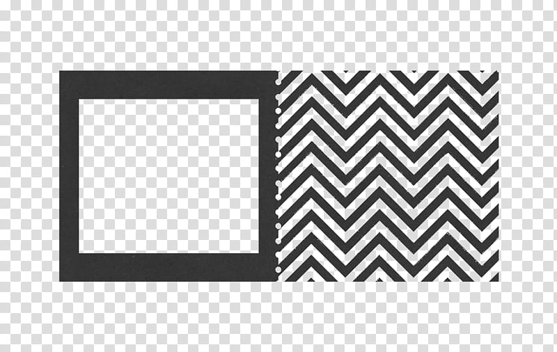 square black frame and chevron art transparent background PNG clipart