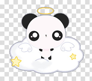 Iconos y de Angel Pets Kawaii, Angel Panda transparent background PNG clipart