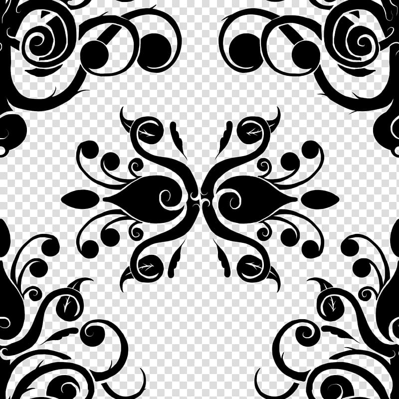 Baroque , black and white abstract painting transparent background PNG clipart