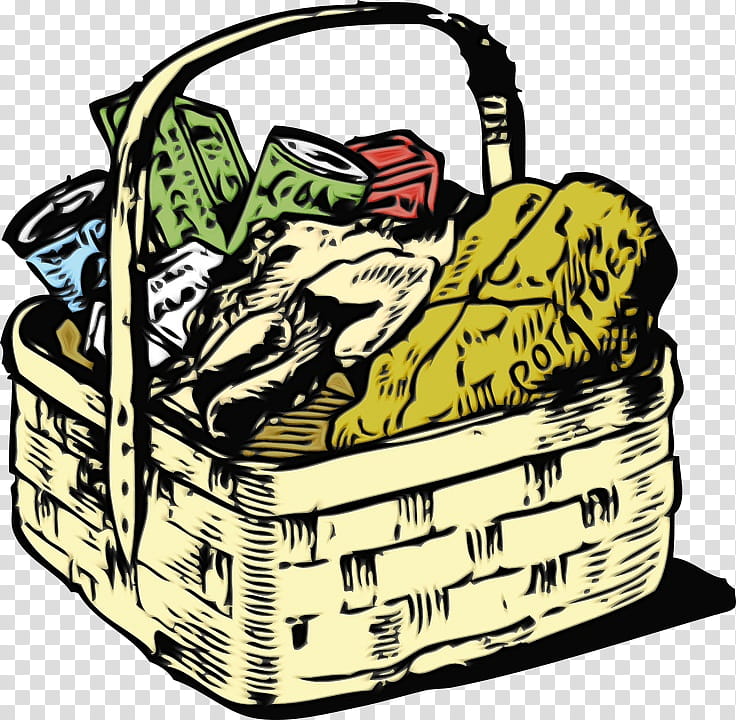 Book Watercolor, Paint, Wet Ink, Basket, Food Gift Baskets, Picnic Baskets, Drawing, Fishing Basket transparent background PNG clipart