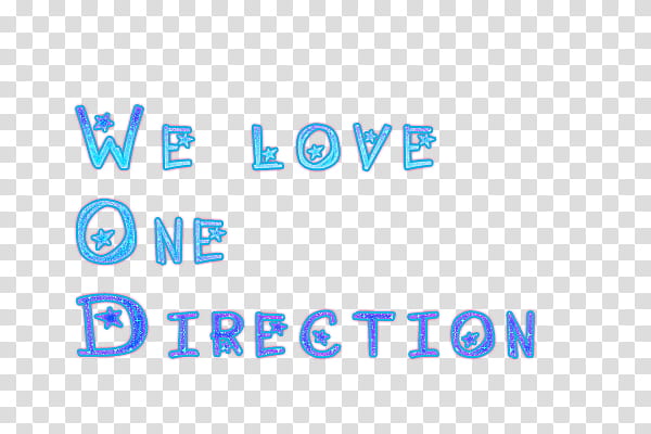 Texto We Love One Direction transparent background PNG clipart