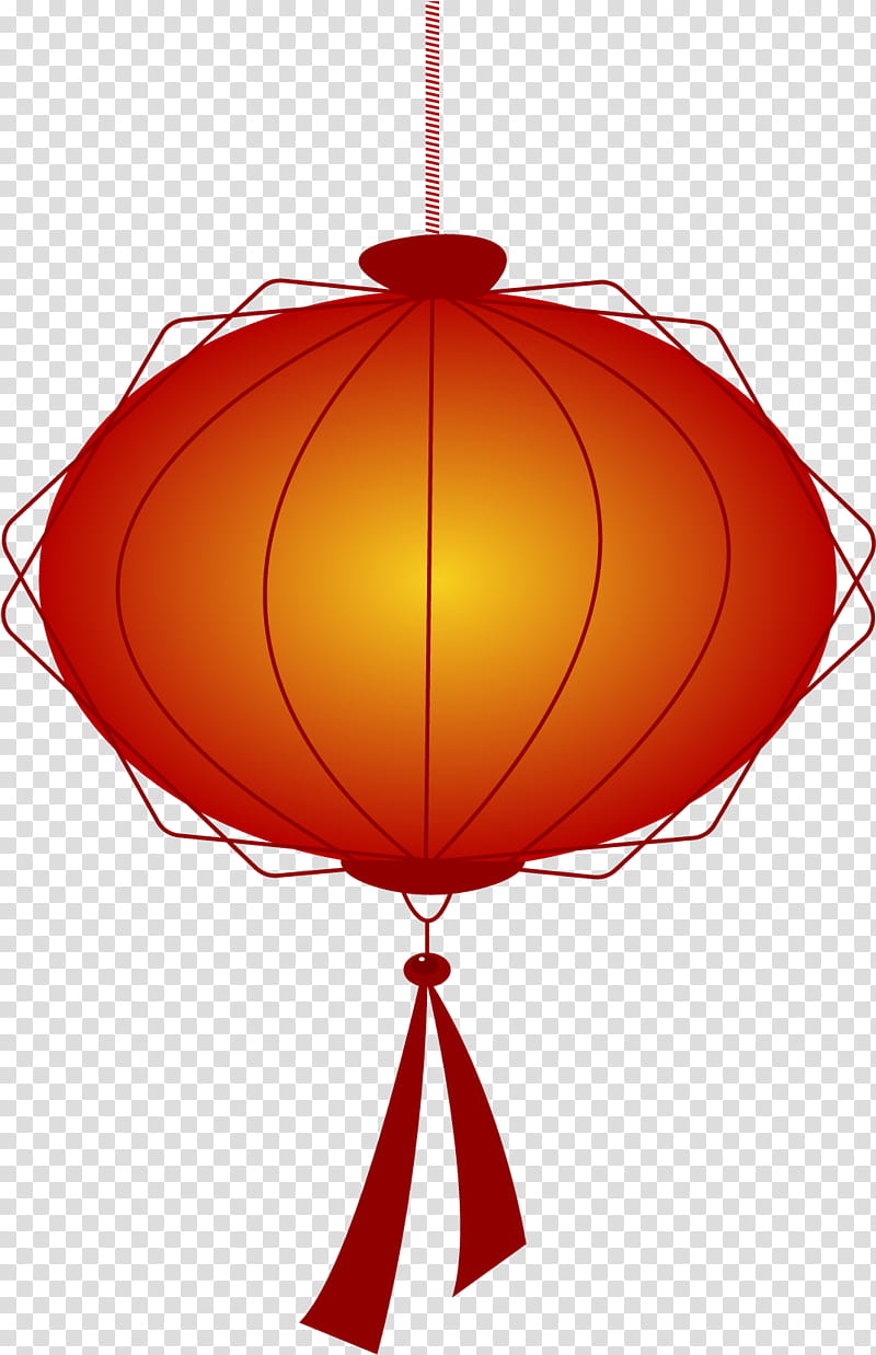 Chinese New Year Red, Lantern, Festival, Lantern Festival, Tradition, Korean New Year, Lighting, Orange transparent background PNG clipart