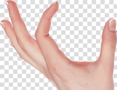 Hands  manos en formato, left human hand doing hand sign transparent background PNG clipart
