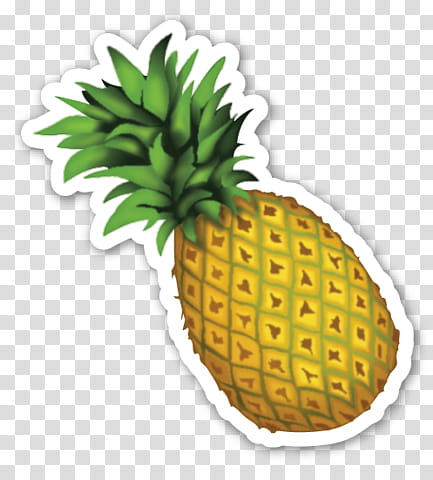 EMOJI STICKER , pineapple fruit transparent background PNG clipart