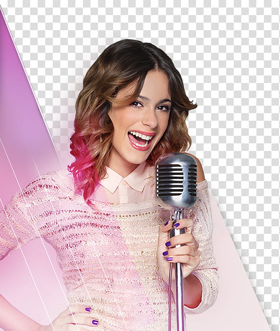 woman using microphone transparent background PNG clipart