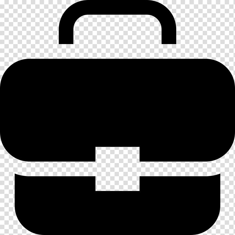 Briefcase Black, Computer Software, Bag, Baggage, Black And White
, Symbol, Rectangle transparent background PNG clipart