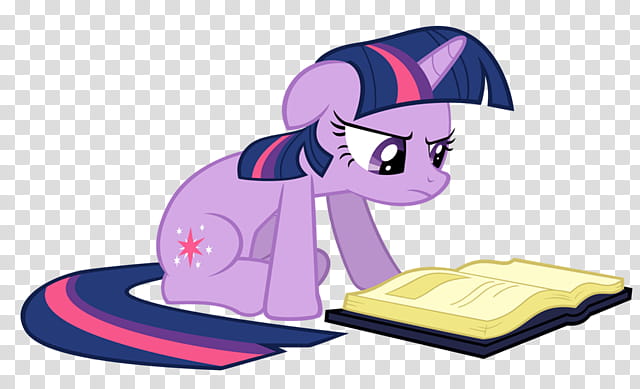 My Little Pony, My Little Pony character reading book transparent background PNG clipart