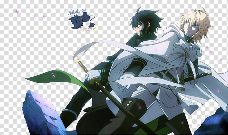 Yuu y Mika Owari No Seraph transparent background PNG clipart