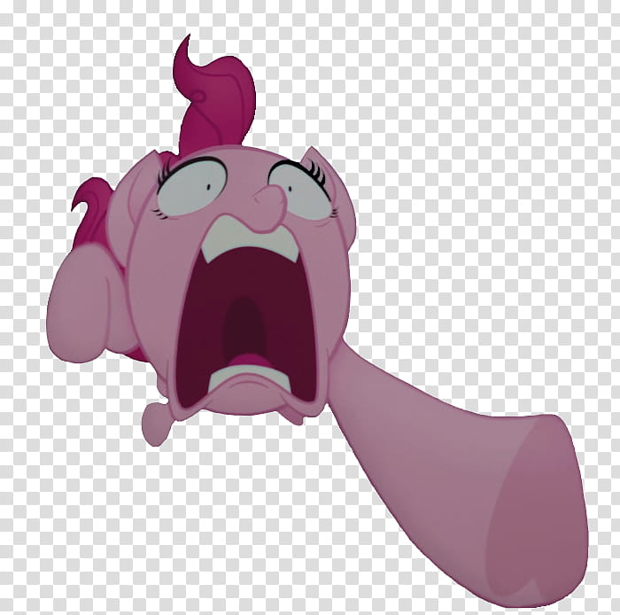 MLP TM Pinkie Pie Falling Down and Screaming transparent background PNG clipart