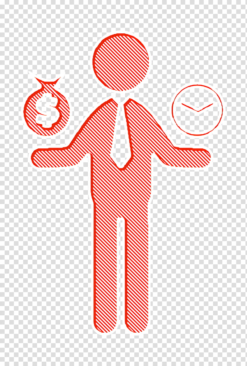 Worker money time icon Work icon business icon, Humans 2 Icon, Line, Finger, Gesture, Symbol, Sign transparent background PNG clipart