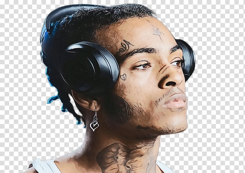 Xxxtentacion, Rapper, Headphones, Microphone, Chin, Jaw, Eyebrow, Forehead transparent background PNG clipart