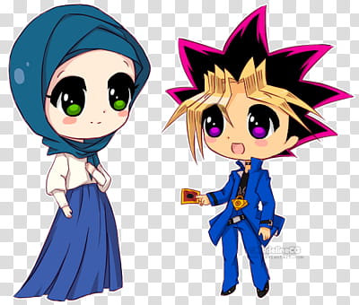 Yugi and Ashleigh [com] transparent background PNG clipart