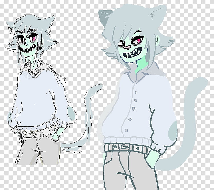 Catboy redraw transparent background PNG clipart