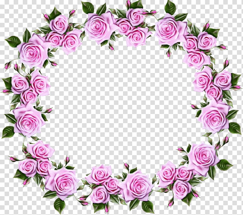 Pink Flower Frame, Frames, Rose, Floral Design, Pink Flowers, Rose Frames, Heart, Plant transparent background PNG clipart