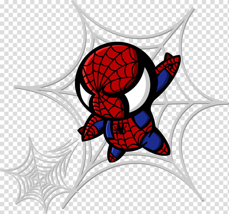 Chibi Spiderman transparent background PNG clipart