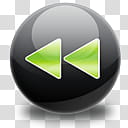 The Spherical Icon Set, fast backward, fast rewind illustration transparent background PNG clipart