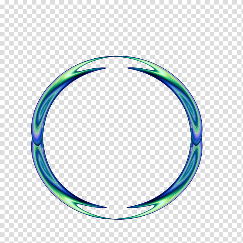 Aoi, round green and blue art transparent background PNG clipart