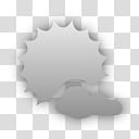 plain weather icons, , grey and black sun and cloud illustration transparent background PNG clipart