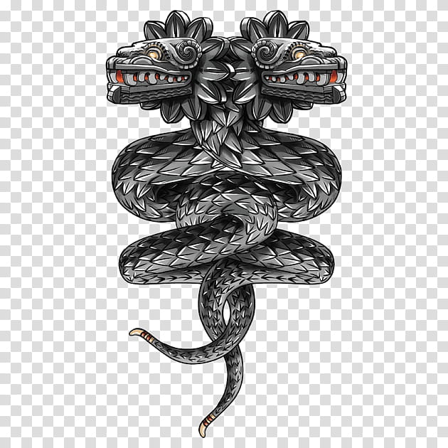 Snake, Doubleheaded Serpent, Quetzalcoatl, Aztecs, Feathered Serpent, Aztec Empire, Maya Civilization, Drawing transparent background PNG clipart