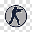 brushed macosx theme, man holding rifle logo illustration transparent background PNG clipart