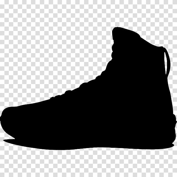 Black White M Shoe, Black White M, Walking, Silhouette, Footwear, Sneakers, Outdoor Shoe, Athletic Shoe transparent background PNG clipart