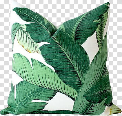 green and white floral throw pillow transparent background PNG clipart