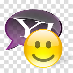 Glass Messenger Icons, Vista Yahoo! Messenger transparent background PNG clipart