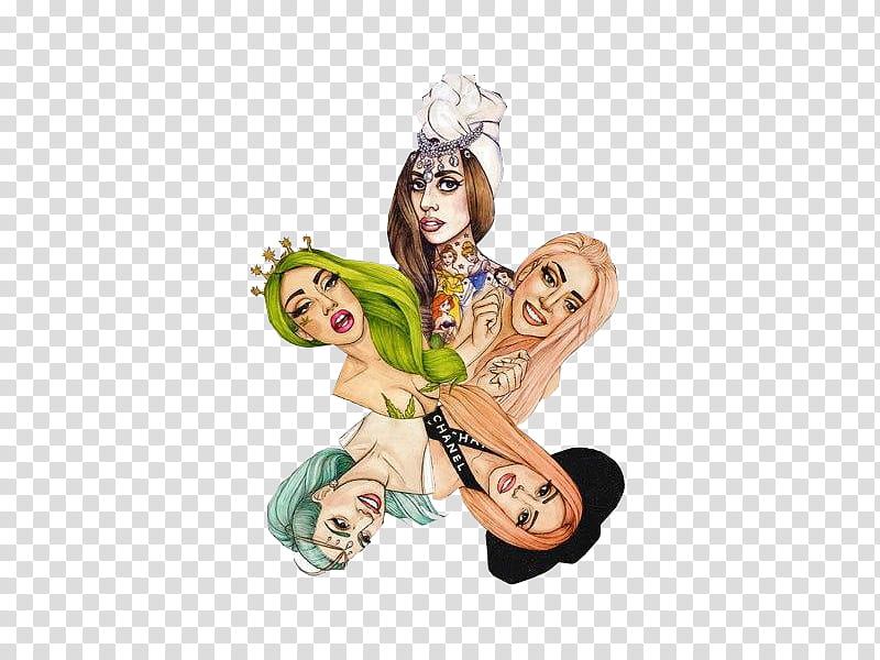 Lady Gaga Cartoon transparent background PNG clipart