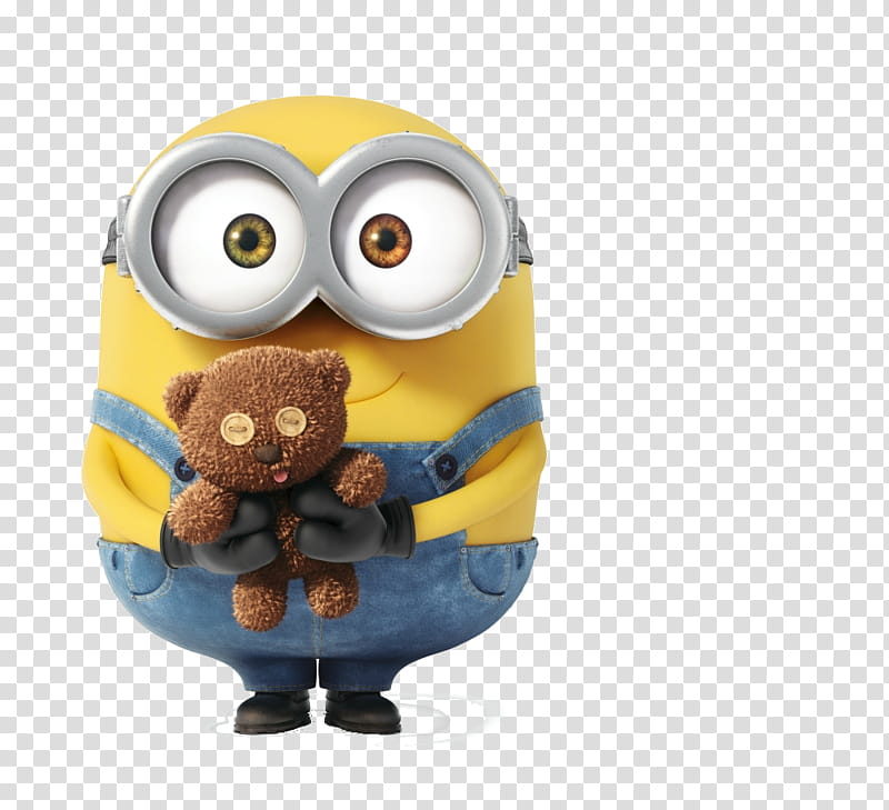 minion bob with teddy bear