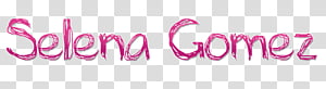 TEXTO DE SELENA GOMEZ transparent background PNG clipart thumbnail