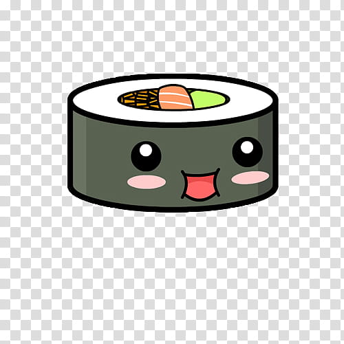 Kawaii Food s, sushi illustration transparent background PNG clipart