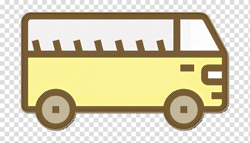 Car icon Bus icon, Transport, Vehicle, Yellow transparent background PNG clipart