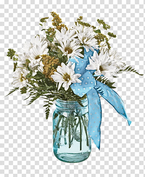 flower bouquet cut flowers vase flowerpot, Plant, Mason Jar, Flowering Plant, Wildflower, Floristry transparent background PNG clipart