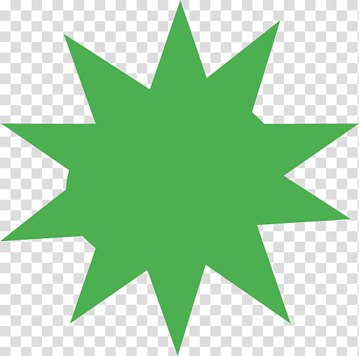 Green Leaf, Star, Heptagram, Commonwealth Star, Green Star, Symbol, Asterisk, Symmetry transparent background PNG clipart