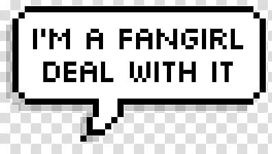 I'm a fangirl text overlay transparent background PNG clipart