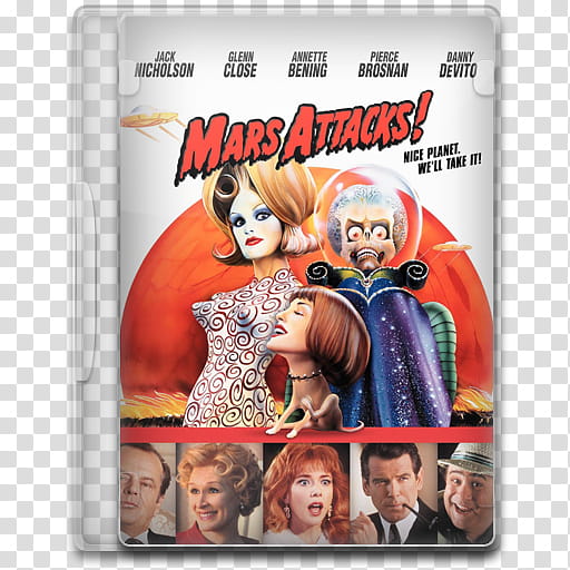 Movie Icon , Mars Attacks!, Mars Attacks! DVD case transparent background PNG clipart