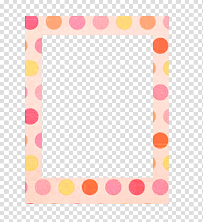 multicolored polka-dot border transparent background PNG clipart