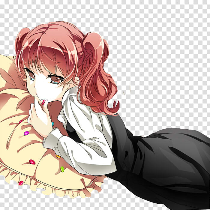 Inu x Boku SS De Renders, girl with pink hair transparent background PNG clipart