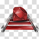 Ruby Programming Icons, RubyOnRails_ transparent background PNG clipart