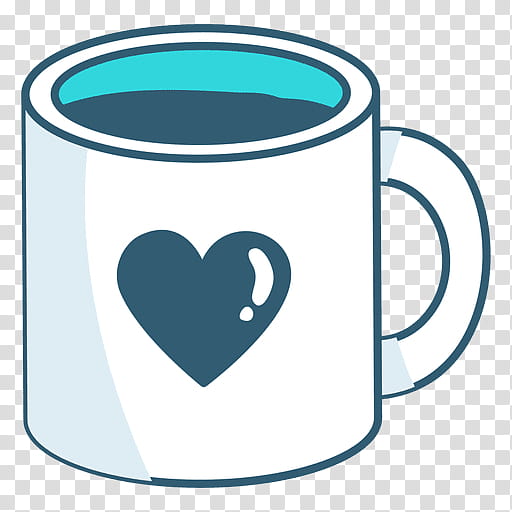 Heart Drawing, Mug, Coffee, Coffee Cup, Mug M, Drink, Blue, Drinkware transparent background PNG clipart