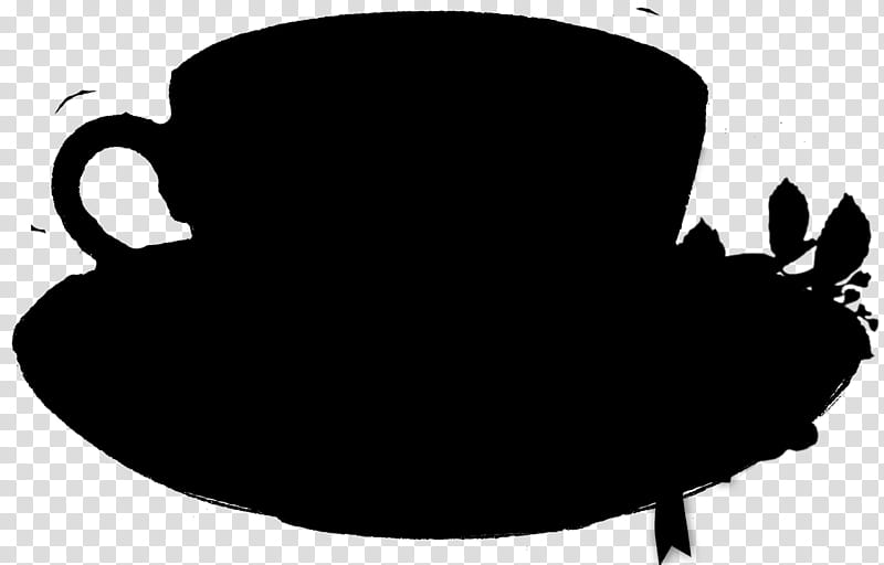 Flower Silhouette, Black M, Teacup, Blackandwhite, Cauldron transparent background PNG clipart